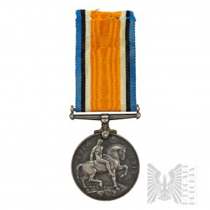 WW1 British Medal for the War Silver 1914-1918 - Norfolk Regiment