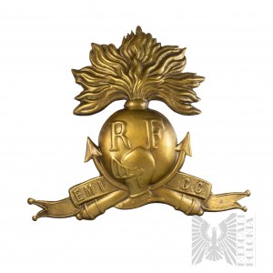 WW1 France Helmet Emblem Adrian Armored School Sansir.