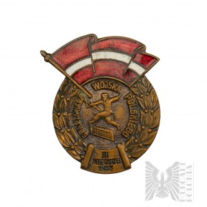 PRL - Distintivo Spartakiad dell'esercito polacco Distintivo di bronzo Terzo posto