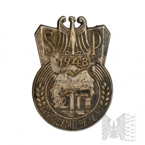 PRL Badge of Service to Poland Youth Brigades 1948.