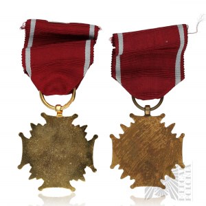 Parti communiste - Set de la Croix du Mérite en or et en bronze