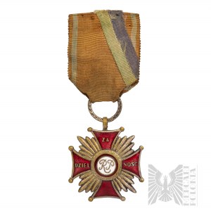 Komunistická strana, Záslužný kříž za statečnost, po roce 1945, číslovaný.