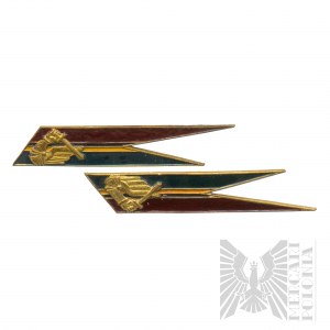 PSZnZ Pair of Pennants of the 7th Armored Regiment Great Rarity
