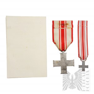 PSZnZ - Kreuz der Septemberkampagne mit Legitimation und Miniatur