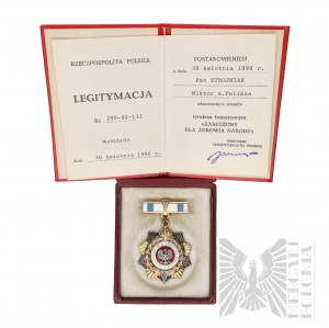 III RP - Čestný odznak ,,Za zásluhy o zdraví národa