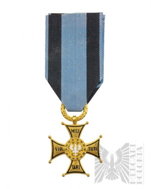 III RP - Croix d'or de l'Ordre de Virtutii Militari produite par la Monnaie de Pologne