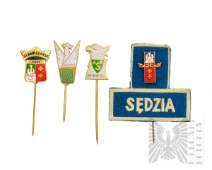 PRL Set of badges AZS Academic Sports Association.