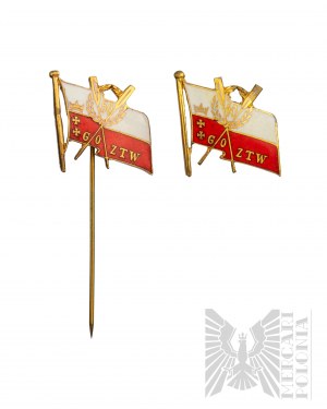 Set di due distintivi PRL 40 e 50 anni di ZTW Gdańsk - Sport