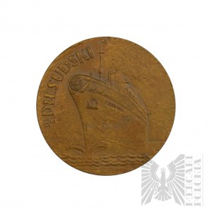 II RP GAL Medal MS. Pilsudski First Journey 1935.