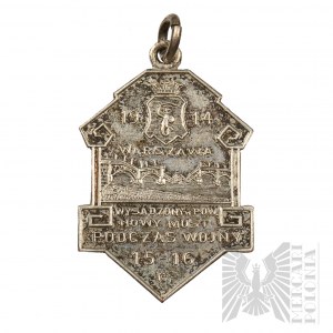 1 WŚ Żeton Pamiątkowy Wysadzony w Pow. Nowy Most Podczas Wojny 1915-16
