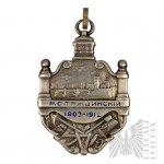 Regno di Polonia Gettone d'argento Varsavia Ponte Poniatowski ( Trzciński ).