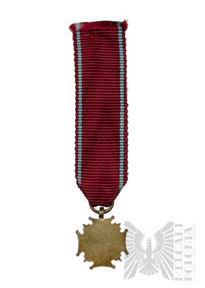 PRL - Miniatur des Silbernen Verdienstkreuzes von Panasiuk