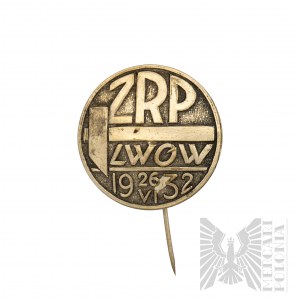 II RP Badge of the Union of Polish Workers Lvov 1932