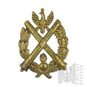 II RP Polish Army Collar Insignia of Non-Commissioned Officer Schools in Artillery Regiments.