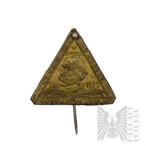 II RP Pin Honoring the Memory of the Commander of the Nation - Jozef Pilsudski