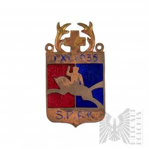 II RP Szkoła Podchorążych Rezerwy Kawalerii - Ryngraf/Odznaka Hubertus