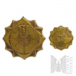 II RP Zestaw z Miniaturką Srebrna Odznaka Strzelecka Związku Strzeleckiego