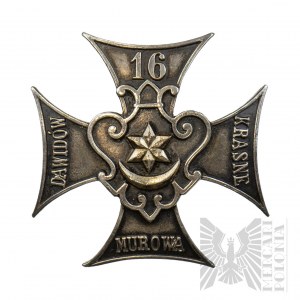 II RP Polnisches Armee-Soldatenabzeichen des 16. Infanterieregiments des Tarnower Landes