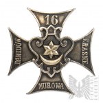 II RP Wojsko Polskie Odznaka Żołnierska 16. Pułku Piechoty Ziemi Tarnowskiej