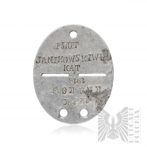 II RP Wojsko Polskie Nieśmiertelnik / Identity Mark Wz.31 Plutonowy Janikowski Władyslaw.