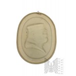 Placca in ceramica del Maresciallo Piłsudski della Polonia comunista