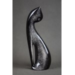 Figurka „Kot siedzący”, proj. Mieczysław NARUSZEWICZ, Ćmielów, lata 60-te.