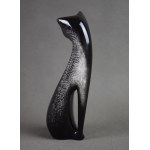 Figurka „Kot siedzący”, proj. Mieczysław NARUSZEWICZ, Ćmielów, lata 60-te.