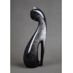 Figurka „Kot siedzący”, proj. Mieczysław NARUSZEWICZ, Ćmielów, lata 60-te.