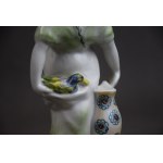 Figurine Woman with a goose, Chodzież, mal. KWIATOGAL, 1960s.