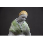 Figurine Woman with a goose, Chodzież, mal. KWIATOGAL, 1960s.