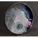 Artist's platter, author's, Wloclawek, 1960s.