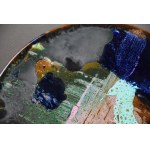 Artist's platter, author's, Wloclawek, 1960s.