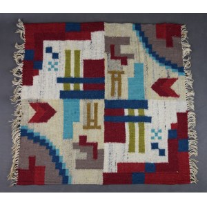 Kilim na poduszkę Art Deco, Polska, lata 30-te.