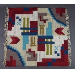 Kilim na poduszkę Art Deco, Polska, lata 30-te.