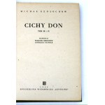 M. Szołochow- Cichy Don - komplet Tom I-IV Warszawa 1955