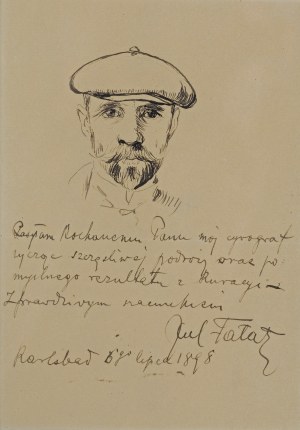 Julian Fałat, AUTOPORTRET, 6 juillet 1898