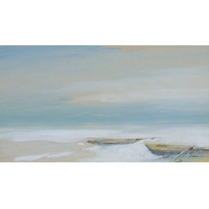 Marian Mokwa, Landschaft am Meer, 1975