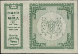 Free City of Danzig, 6 1/2 % loan for 100 pounds, 10.10.1927, Danzig