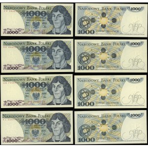 Polska, zestaw: 4 x 1.000 złotych, 1.06.1982