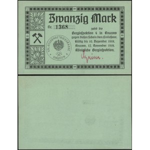 Schlesien, 20 Mark, gültig vom 12.11.1918 bis 10.12.1918