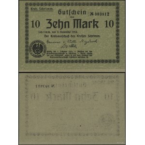 Wielkopolska, 10 marek, ważne od 4.11.1918 do 1.02.1919