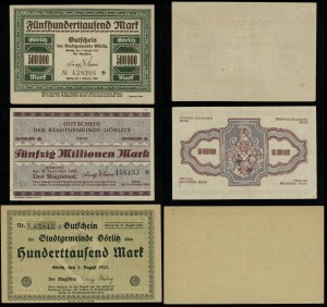 Silesia, set of 3 vouchers, 1923