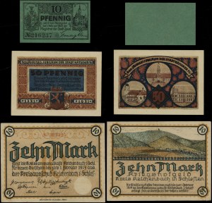 Silesia, set of 3 vouchers, 1919-1921