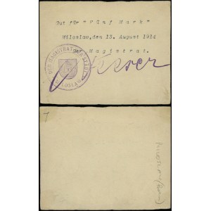 Wielkopolska, 5 marek (nowodruk), 13.08.194