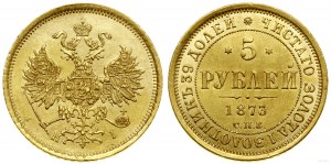 Russia, 5 rubles, 1873 СПБ НI, St. Petersburg.