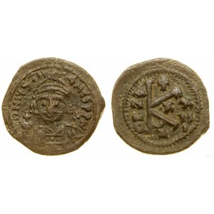 Bizancjum, 1/2 follisa, 23 rok panowania (AD 549-550), Cyzicus