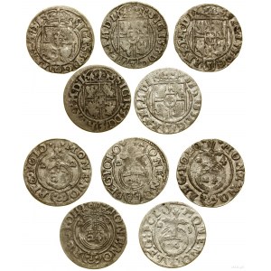 Polska, zestaw 5 półtoraków, 1620-1624, Bydgoszcz