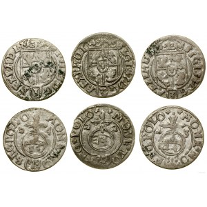 Polska, zestaw 3 półtoraków, 1622, 1623, 1624, Bydgoszcz
