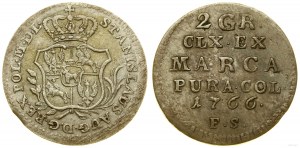 Poland, half zloty (2 groszy), 1766 FS, Warsaw