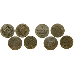 Polska, lot 4 x 1 grosz, Warszawa
